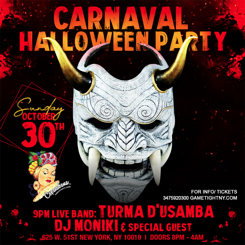 Carnaval Halloween Party at Copacabana Loft 2022