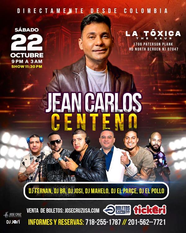 Buy tickets for 10-22-22 JEAN CARLOS CENTENO - LA TOXICA - JCP 10-22-22 JEAN CARLOS CENTENO - LA TOXICA - JCP