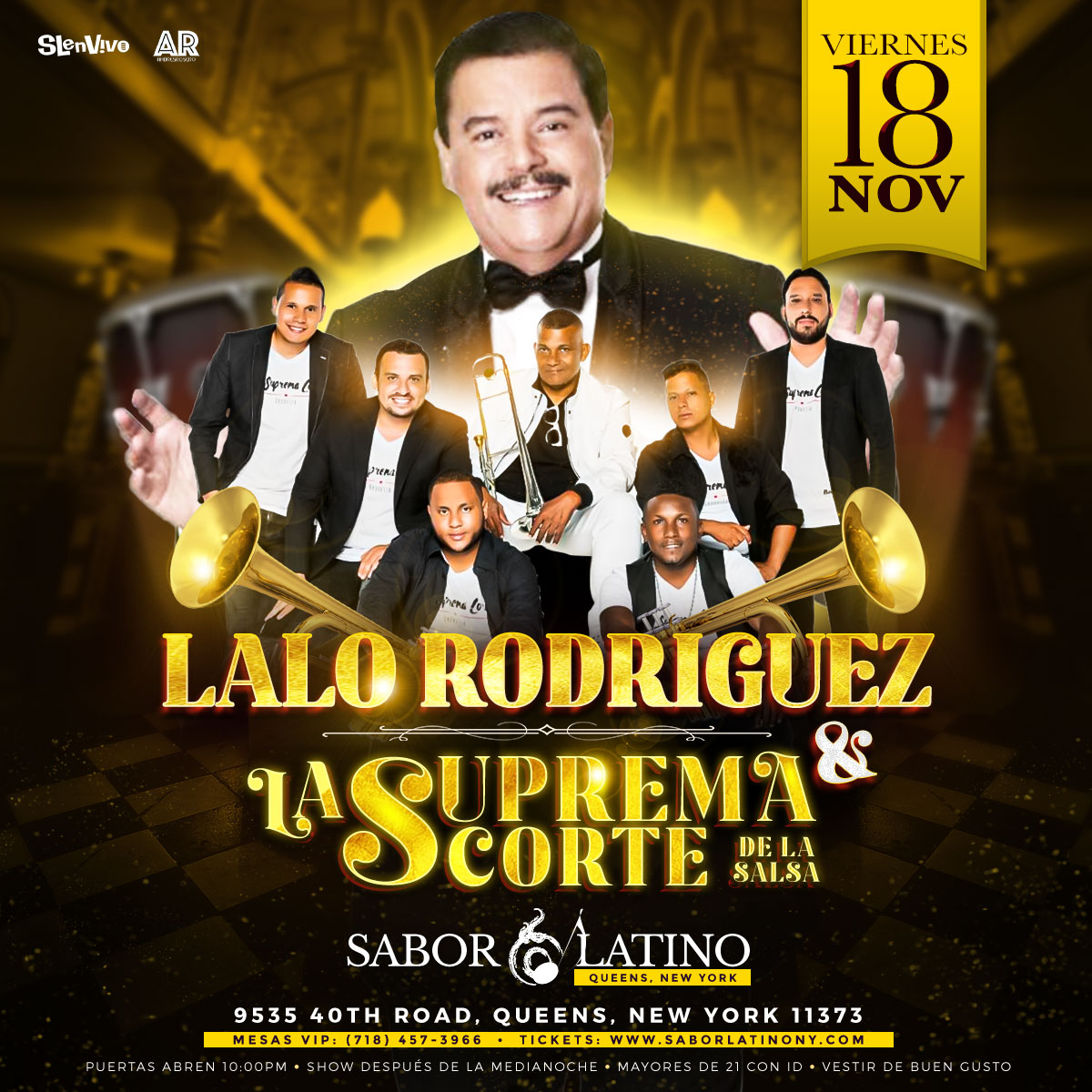 Lalo Rind LALO RODRIGUEZ & LA SUPREMA CORTE ! NEW YORK Tickets - BoletosExpress