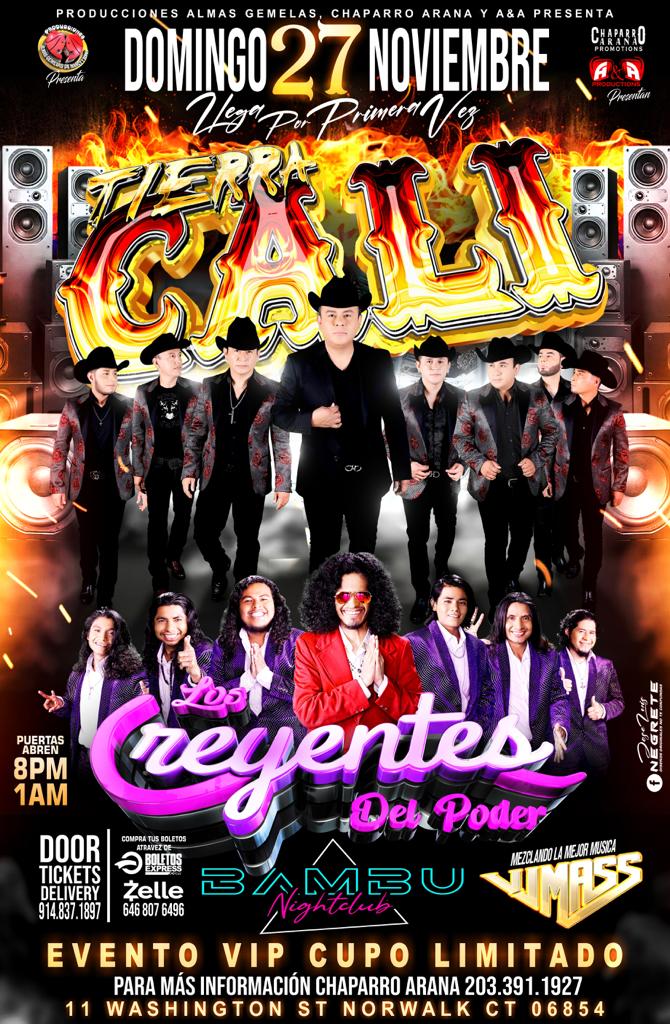 TIERRA CALI & LOS CREYENTES DEL PODER Tickets BoletosExpress