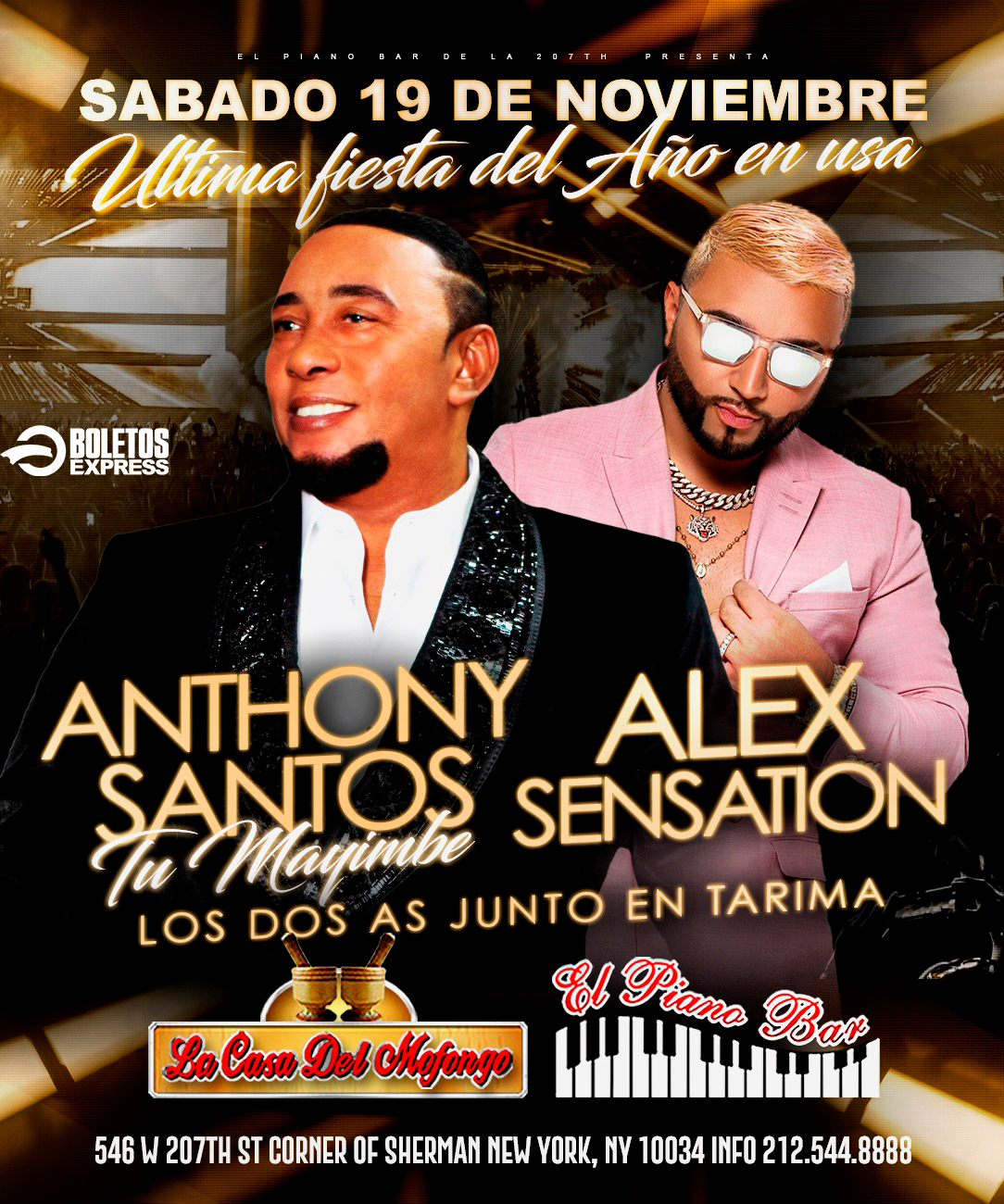 ANTHONY SANTOS / ALEX SENSATION Tickets BoletosExpress
