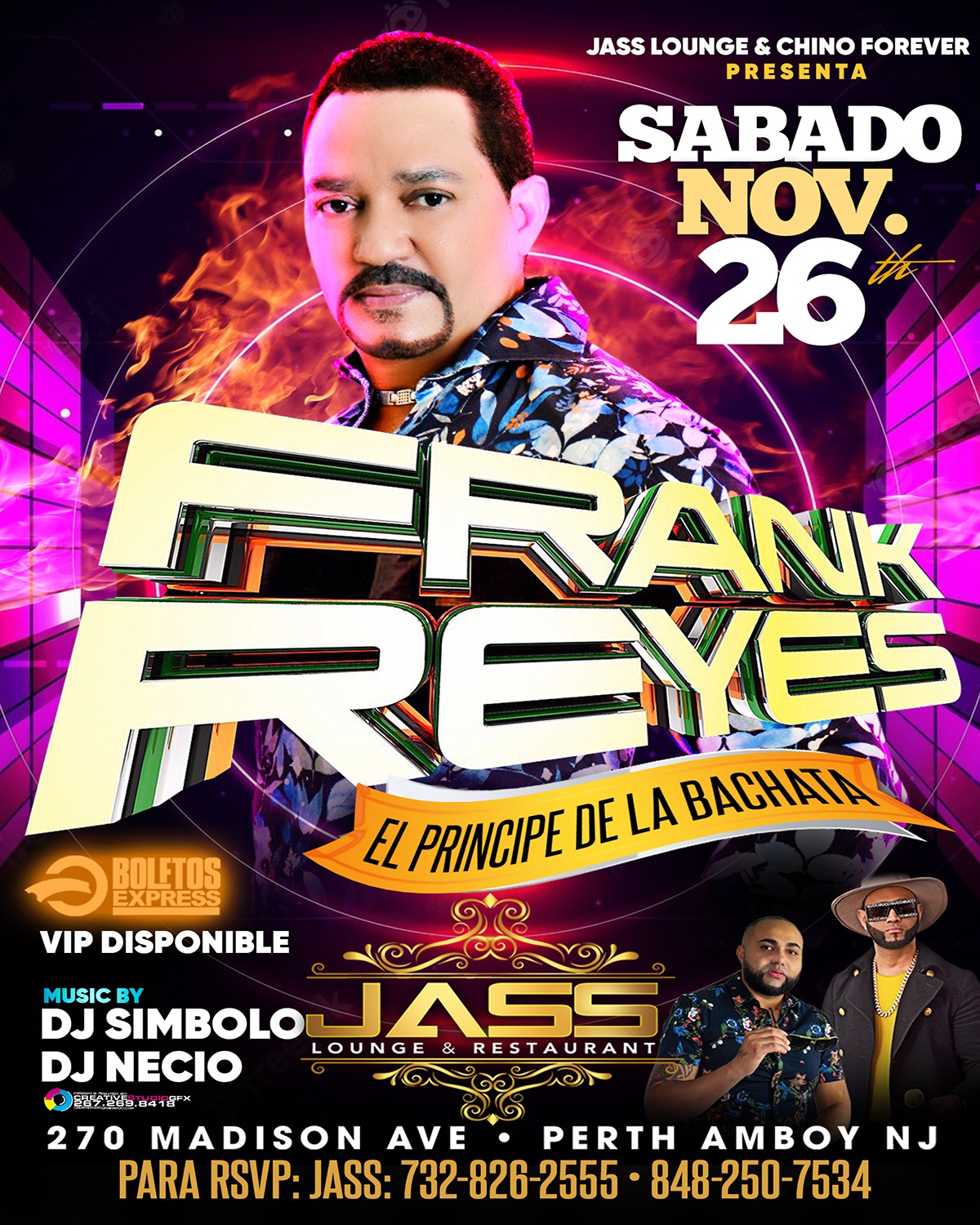 Buy tickets for FRANK REYES - EL PRINCIPE DE LA BACHATA FRANK REYES - EL PRINCIPE DE LA BACHATA