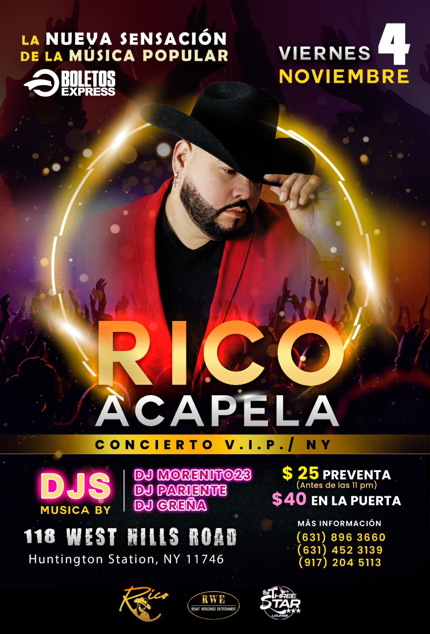 Buy tickets for RICO ACAPELA CONCIERTO RICO ACAPELA CONCIERTO