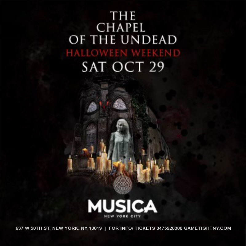 Musica Club NYC Halloween Saturday Night party 2022 Tickets
