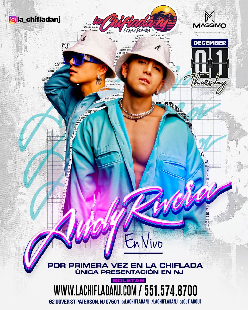 Buy tickets for ANDY RIVERA EN VIVO EN LA CHIFLADA ANDY RIVERA EN VIVO EN LA CHIFLADA