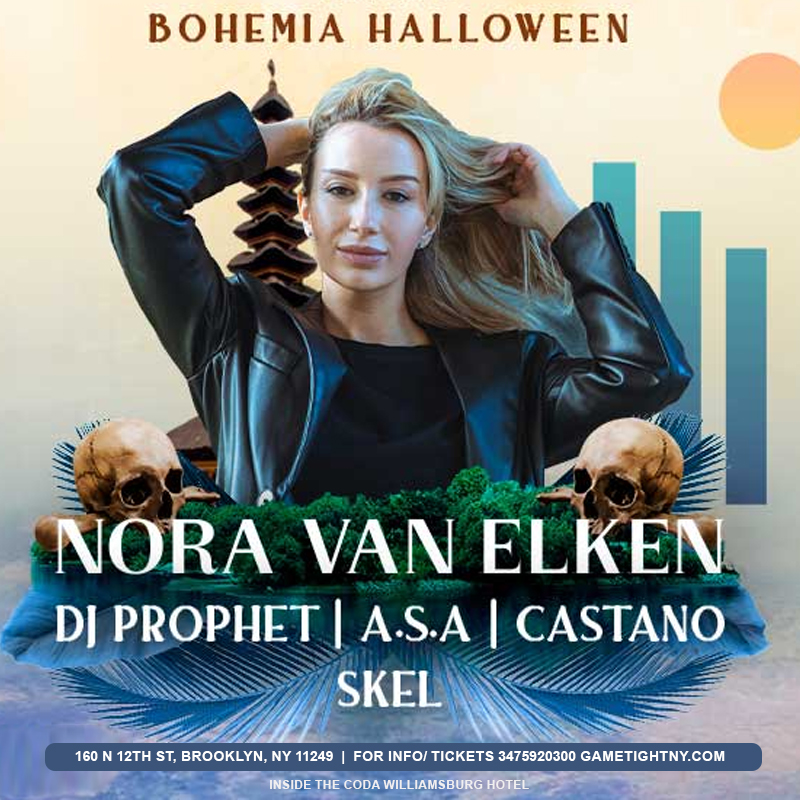 Buy tickets for Bohemia Nightclub Halloween with Nora Van Elken live at Coda Williamsburg Bohemia Nightclub Halloween with Nora Van Elken live at Coda Williamsburg