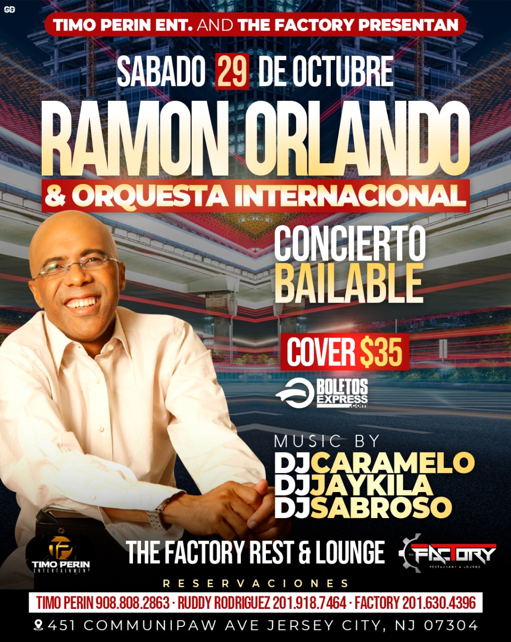 RAMON ORLANDO Tickets BoletosExpress