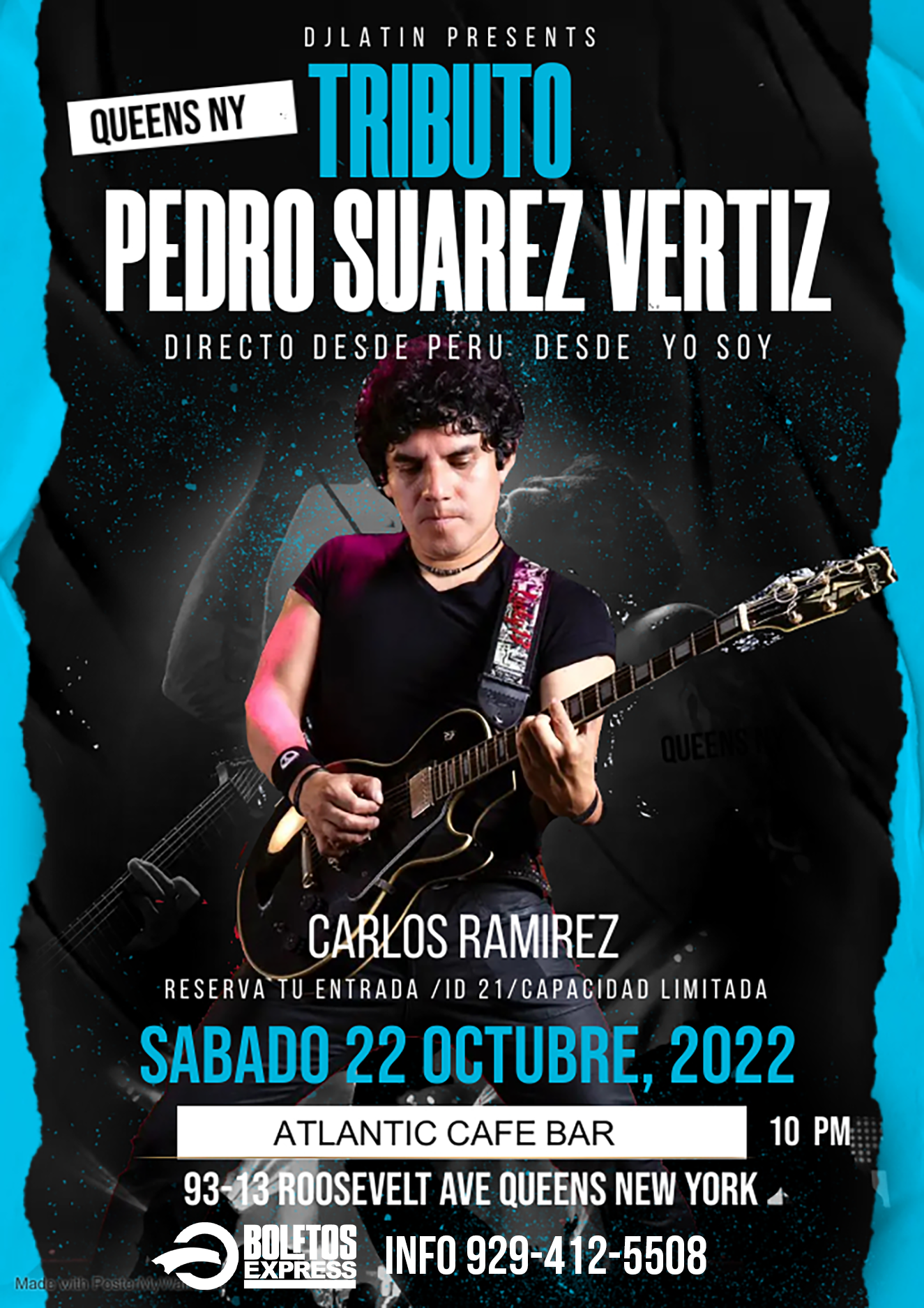Buy tickets for Tributo a Pedro Suárez Vertiz en Queens Tributo a Pedro Suárez Vertiz en Queens