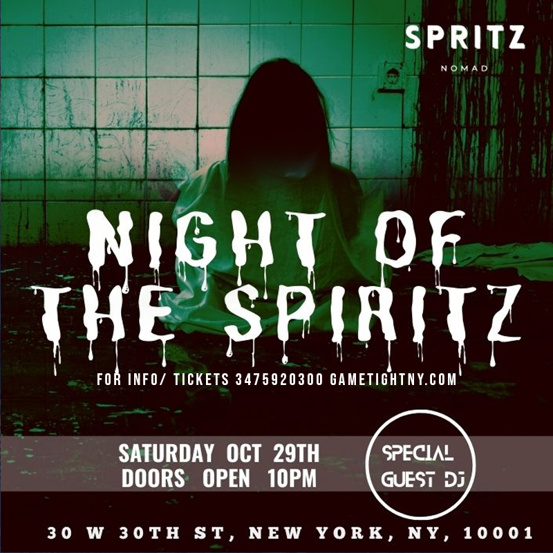 Buy tickets for Spritz Nomad Halloween party General Admission 2022 Spritz Nomad Halloween party General Admission 2022