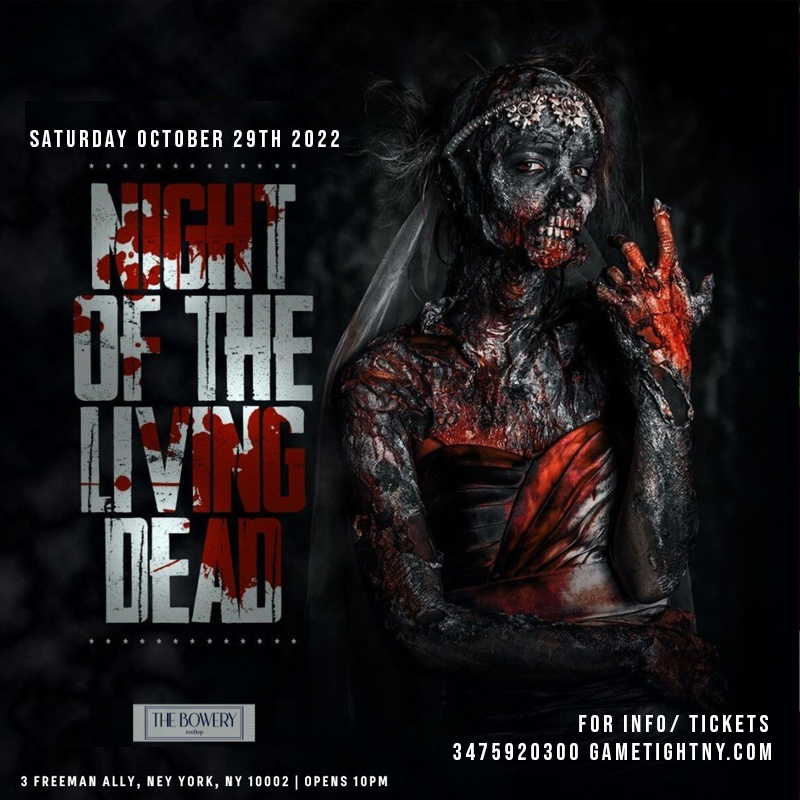 Buy tickets for The Bowery Rooftop Halloween Saturday party 2022 General Admission The Bowery Rooftop Halloween Saturday party 2022 General Admission