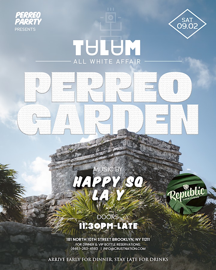 Perreo Garden: TULUM All White Affair - Latin & Reggaetón Party