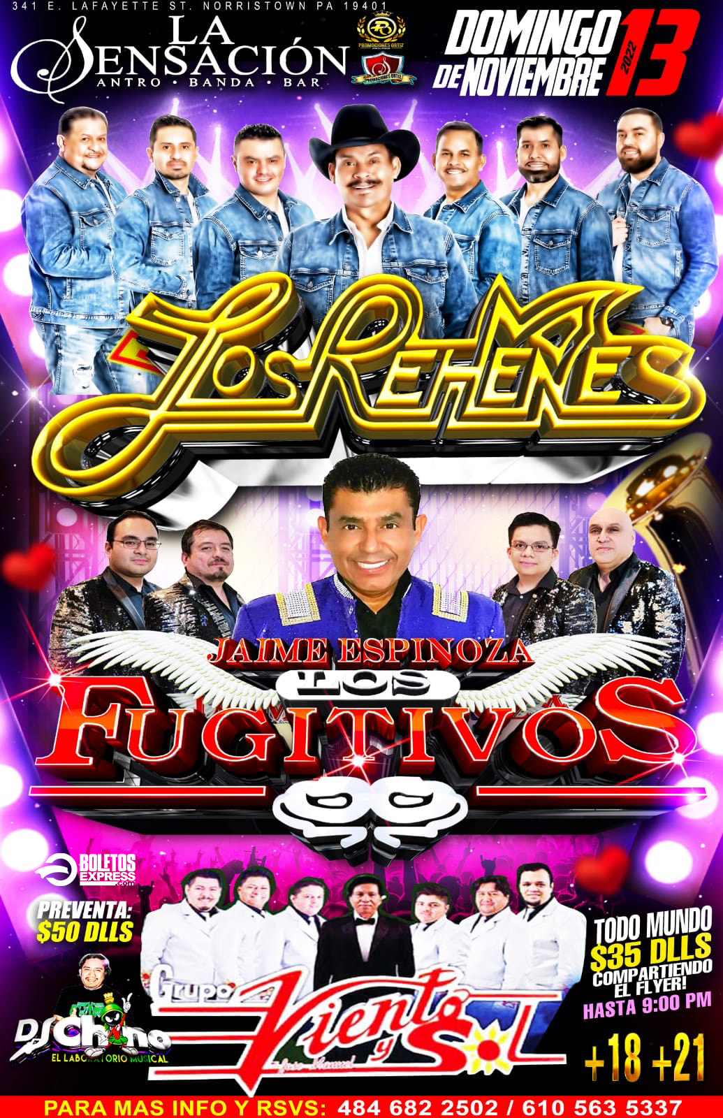 LOS REHENES | LOS FUGITIVOS | GRUPO VIENTO Y SOL