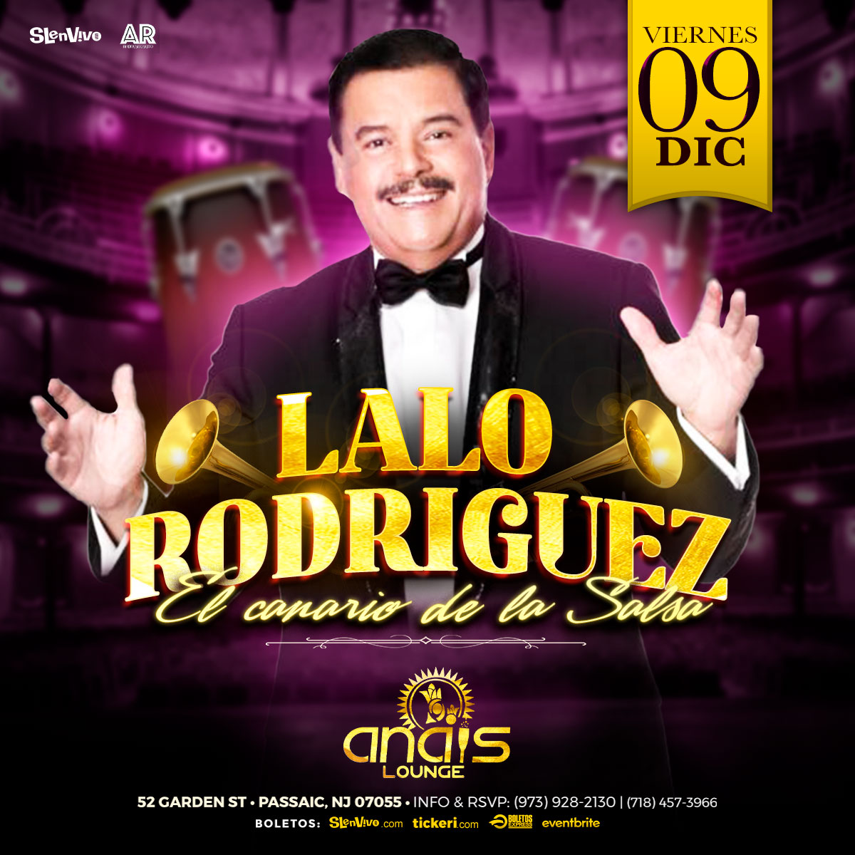 Buy tickets for LALO RODRIGUEZ ! NEW JERSEY LALO RODRIGUEZ ! NEW JERSEY
