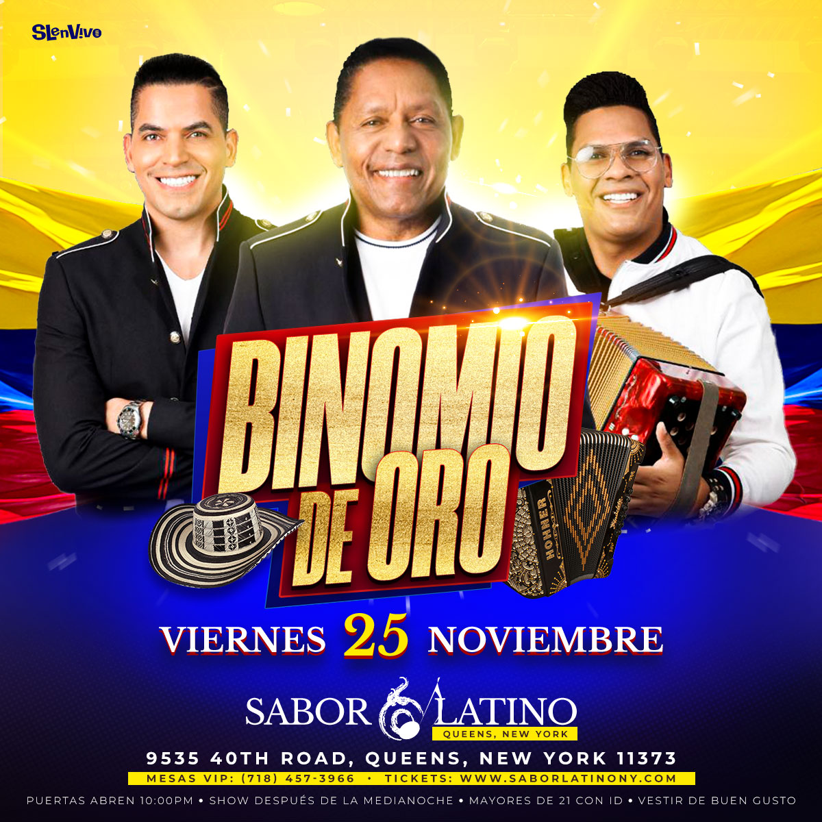 Buy tickets for BINOMIO DE ORO ! NEW YORK BINOMIO DE ORO ! NEW YORK