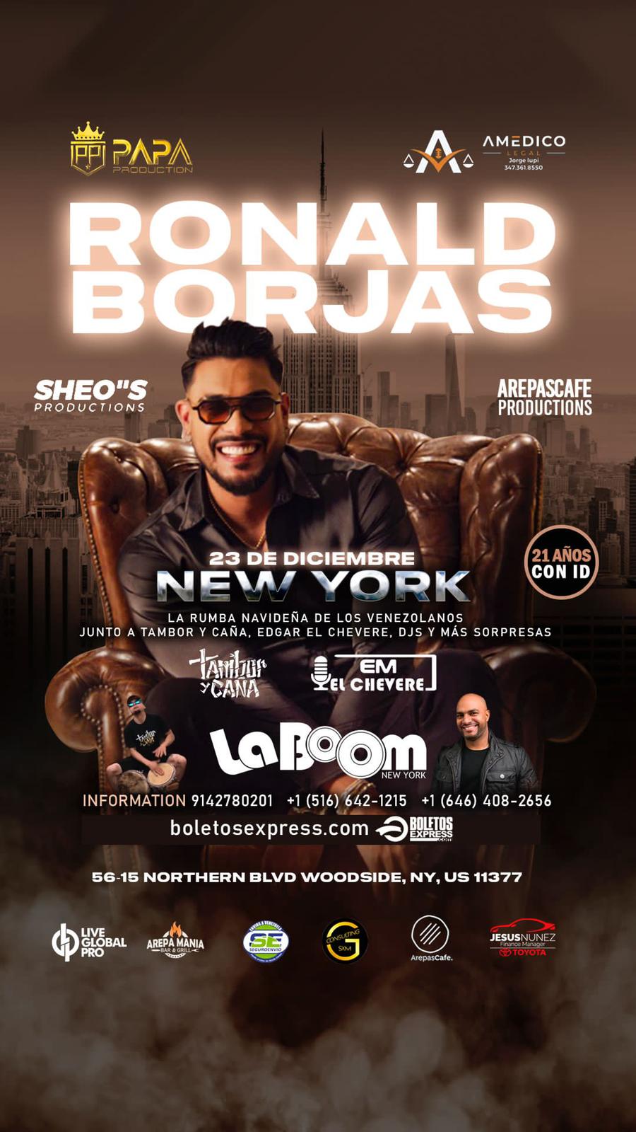 Buy tickets for RONALD BORJAS RONALD BORJAS