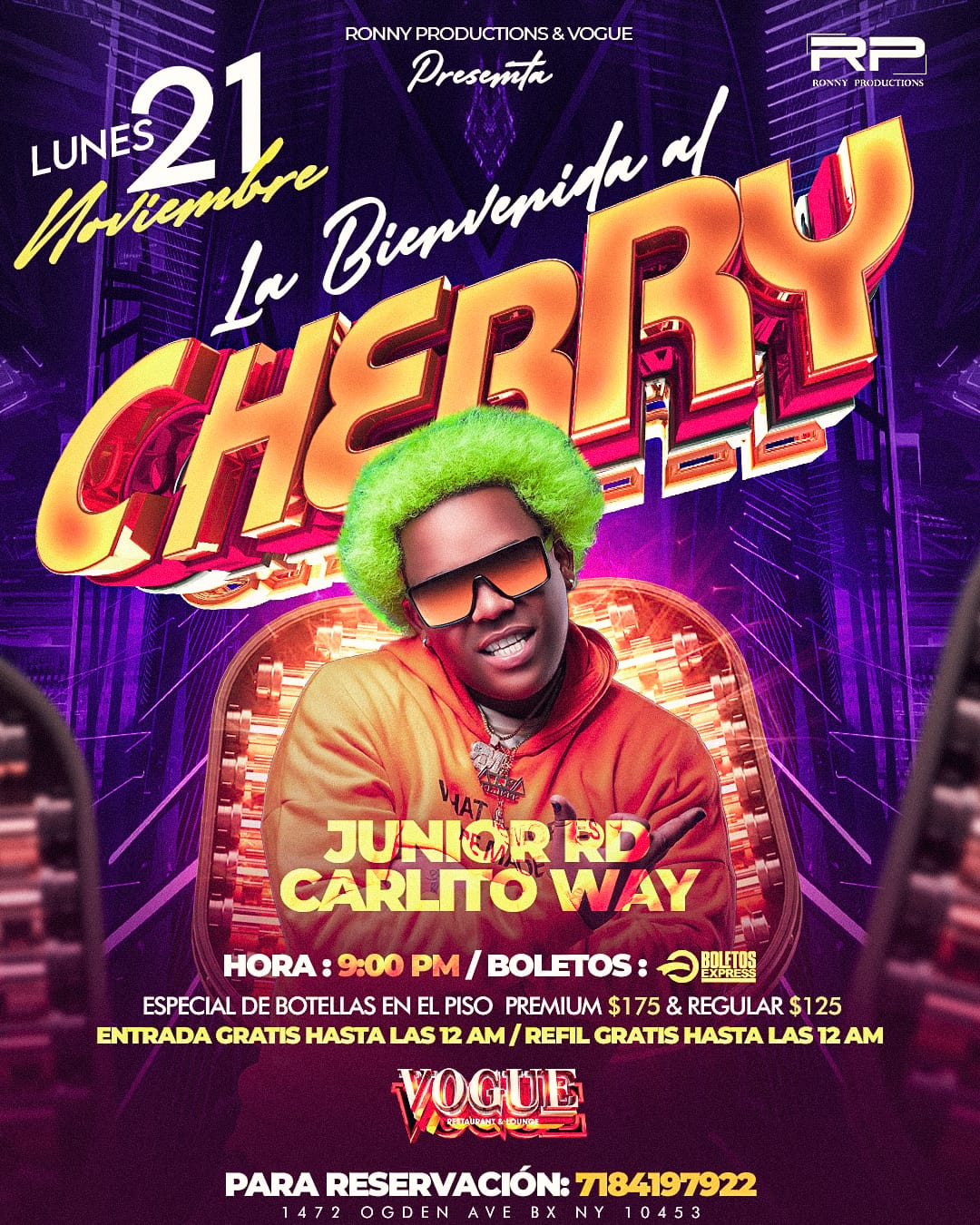 Buy tickets for Bienvenida del cherry Bienvenida del cherry