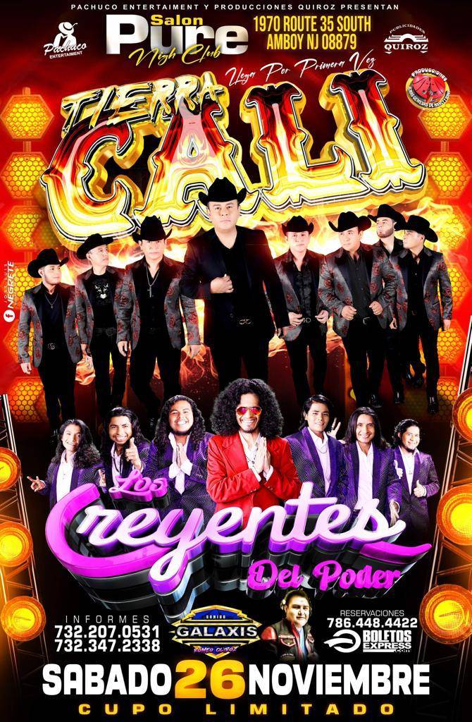 Buy tickets for TIERRA CALI & LOS CREYENTES DEL PODER TIERRA CALI & LOS CREYENTES DEL PODER