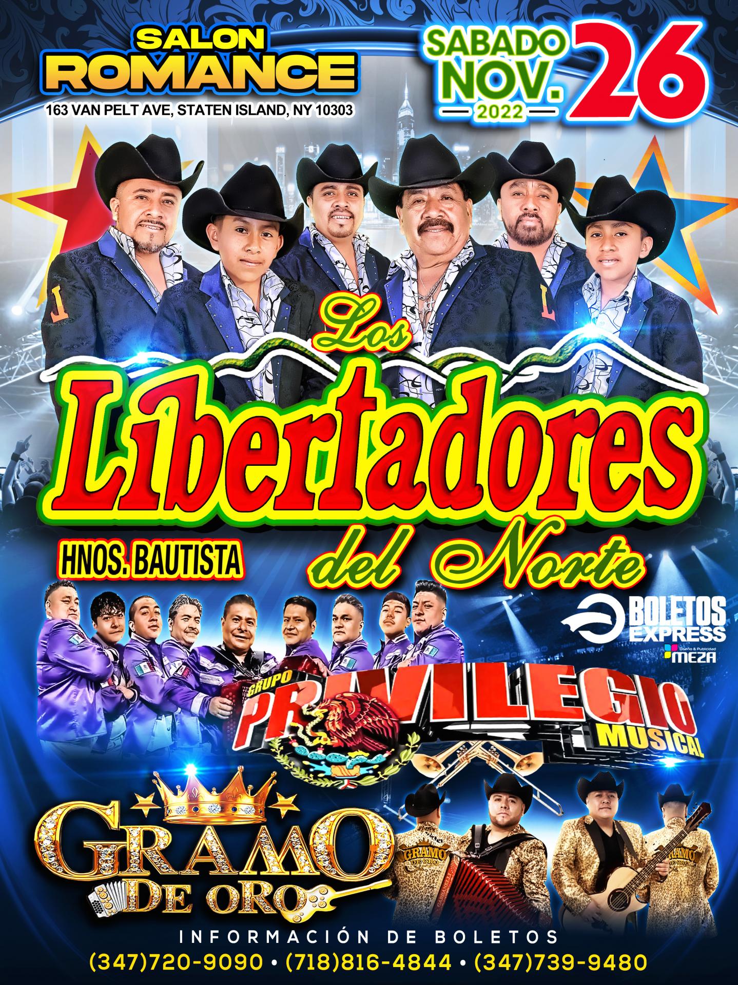 Buy tickets for LOS LIBERTADORES DEL NORTE LOS LIBERTADORES DEL NORTE