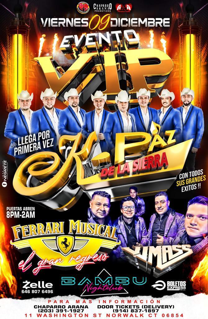 Buy tickets for K-PAZ DE LA SIERRA | FERRARI MUSICAL | VJ MASS K-PAZ DE LA SIERRA | FERRARI MUSICAL | VJ MASS