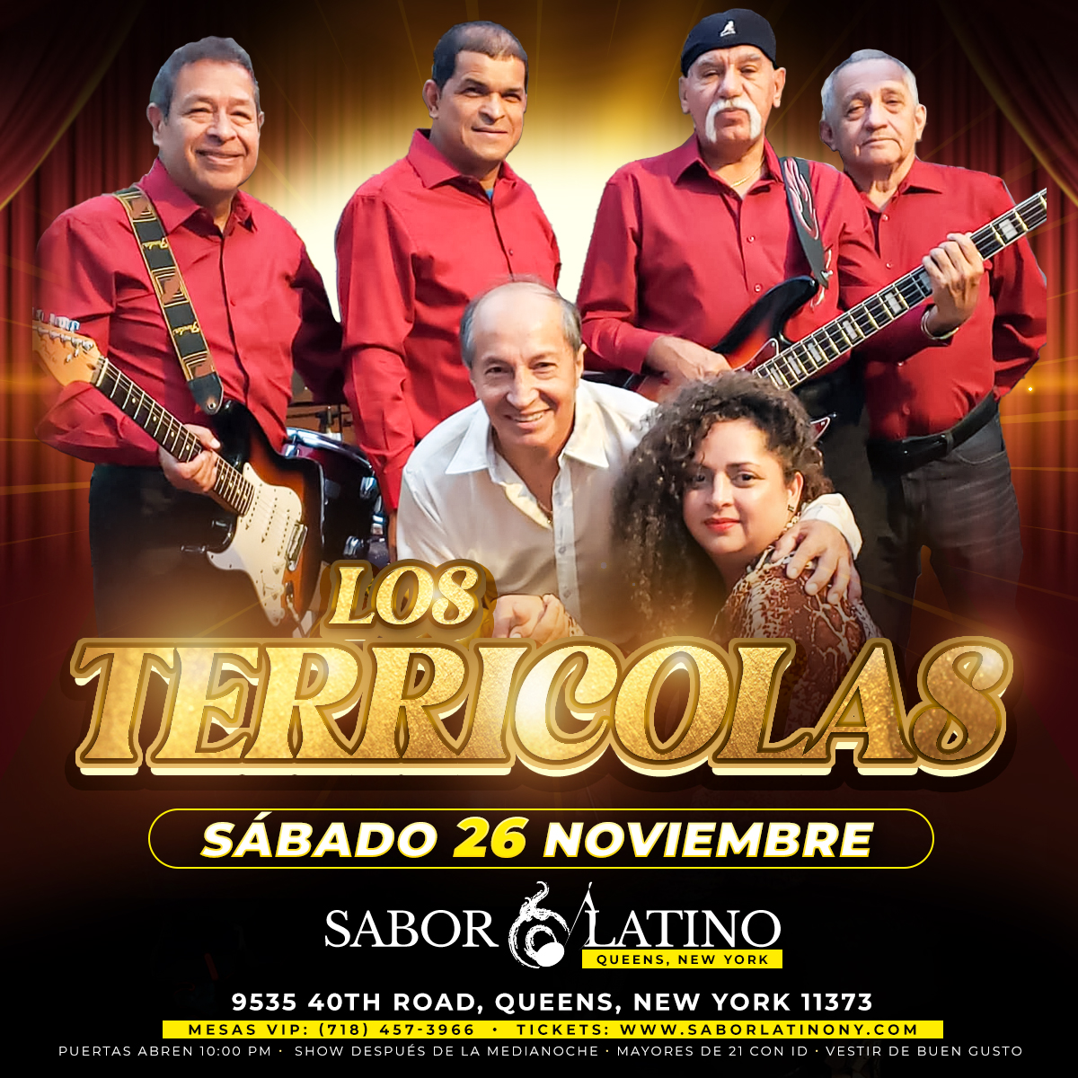 Buy tickets for HOM. LOS TERRICOLAS ! NEW YORK HOM. LOS TERRICOLAS ! NEW YORK