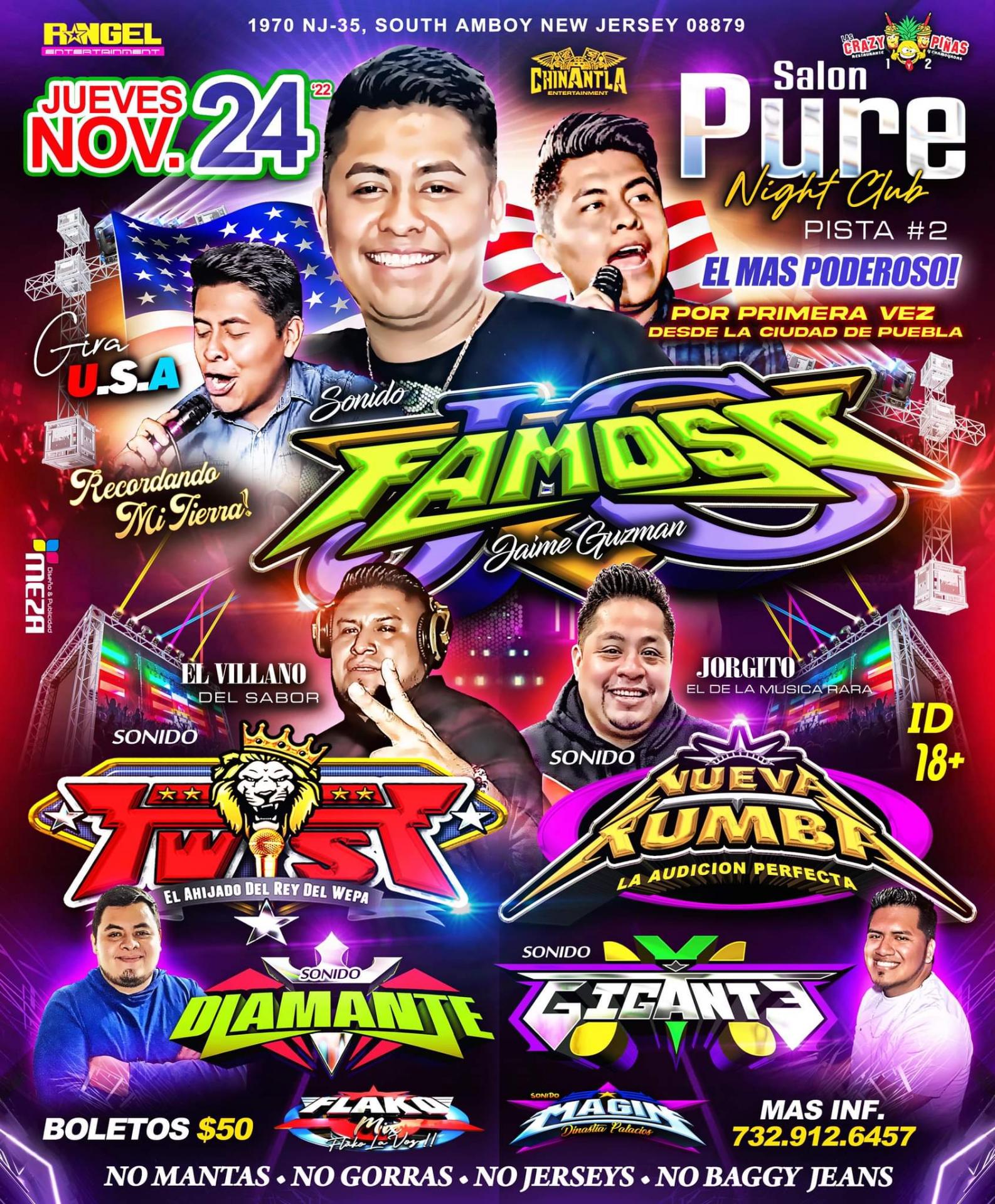 Buy tickets for SONIDO: FAMOSO | TWIST | NUEVA RUMBA | DIAMANTE | GIGANTE SONIDO: FAMOSO | TWIST | NUEVA RUMBA | DIAMANTE | GIGANTE