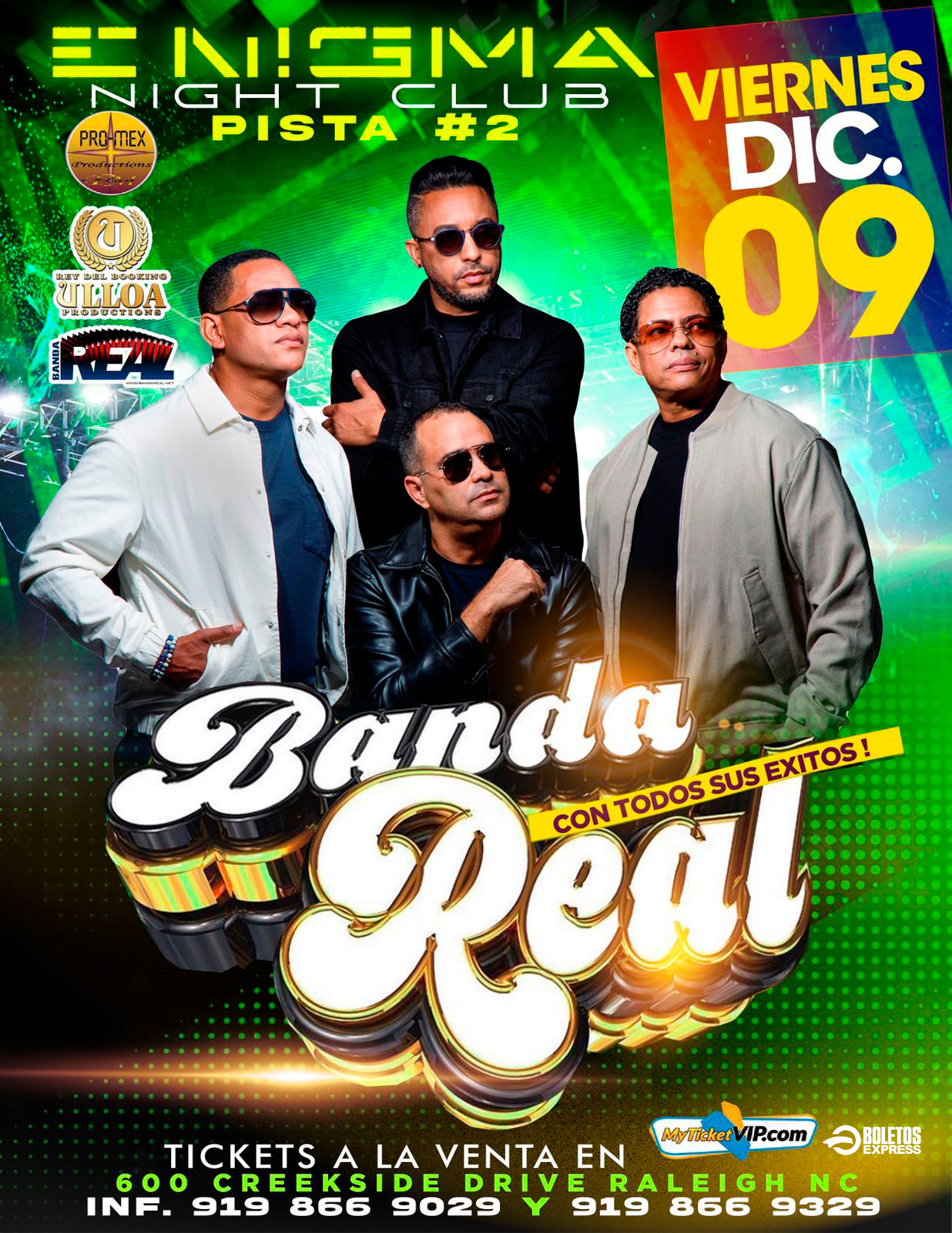 Banda Los Recoditos en Raleigh, NC, Enigma NC, Raleigh, October 13