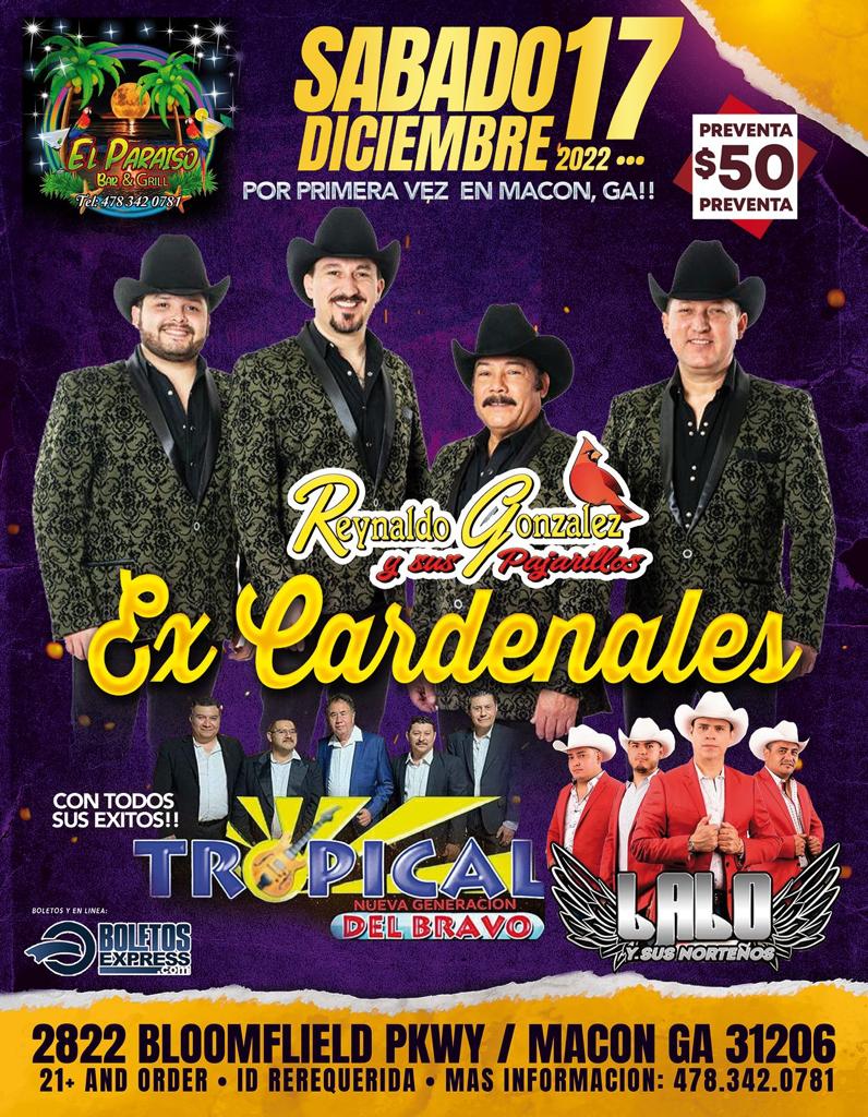 Buy tickets for Reynaldo Gonzalez y sus pajarillos EX CARDENALES Reynaldo Gonzalez y sus pajarillos EX CARDENALES