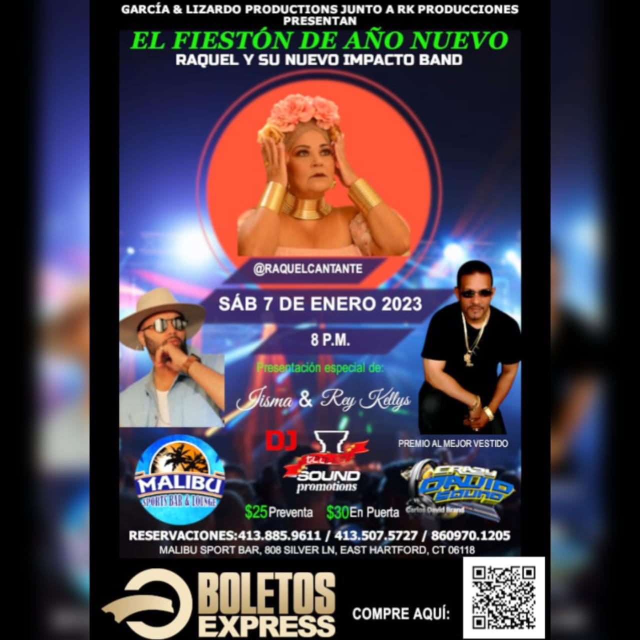 Buy tickets for RAQUEL Y SU NUEVO IMPACTO BAND RAQUEL Y SU NUEVO IMPACTO BAND