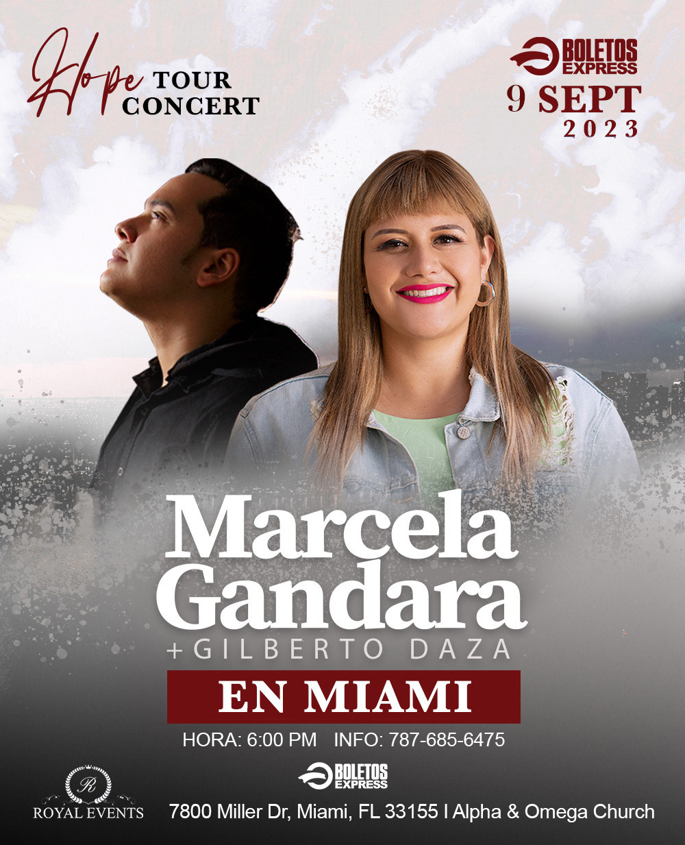 Marcela Gandara y Gilberto Daza en Concierto
