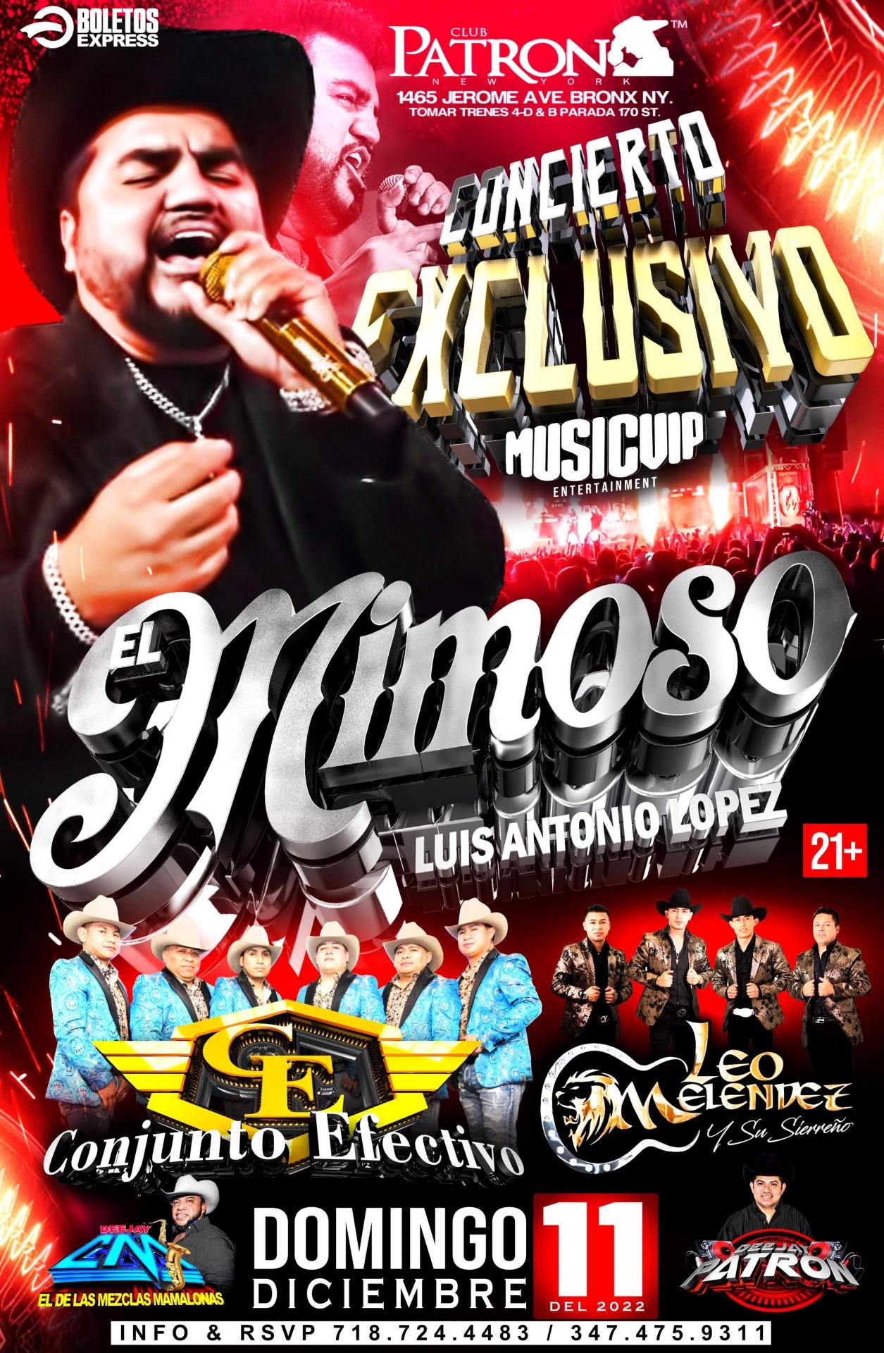 EL MIMOSO LUIS ANTONIO LOPEZ CONJUNTO EFECTIVO LEO MELENDEZ Tickets