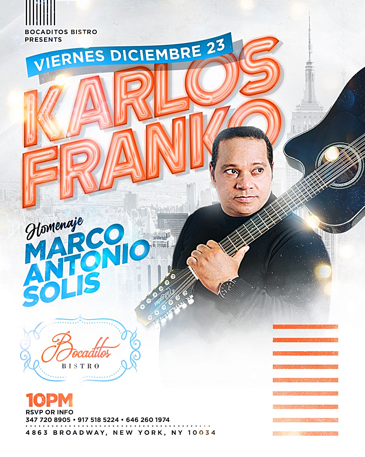 Buy tickets for Karlos Franko - Homenaje a Marco Antonio Solis Karlos Franko - Homenaje a Marco Antonio Solis