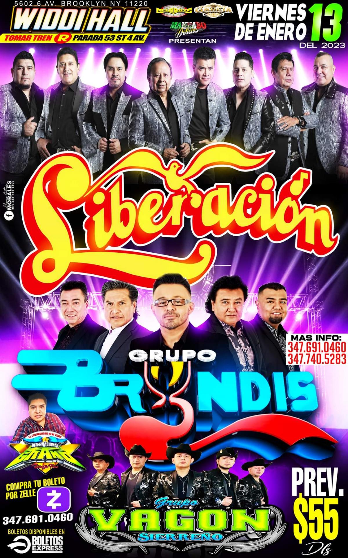 GRUPO BRYNDIS & LIBERACION Tickets BoletosExpress