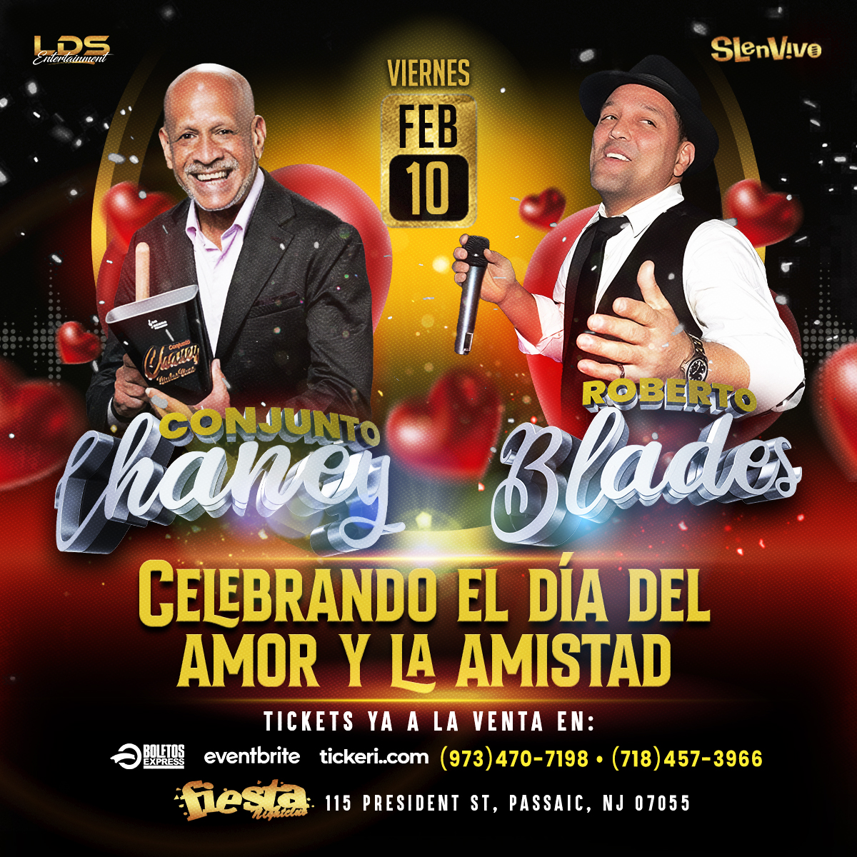 ROBERTO BLADES & CONJUNTO CHANEY ! NEW JERSEY