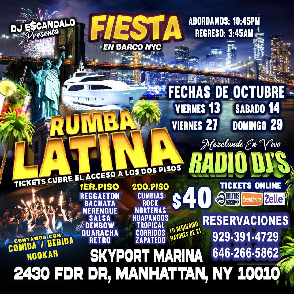Buy tickets for Fiesta En Barco + Radio Dj's + Dos Pisos De Musica Diferente Un Solo Precio Fiesta En Barco + Radio Dj's + Dos Pisos De Musica Diferente Un Solo Precio