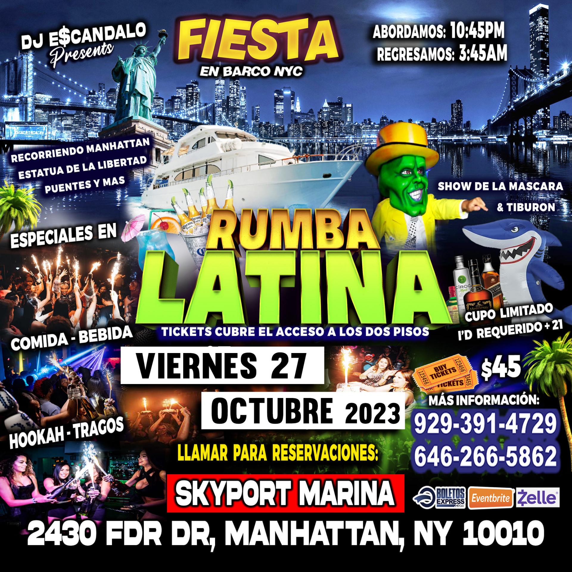 FIESTA EN BARCO +  RADIO DJS + MUSICA URBANA + MUSICA MEXICANA + 2 PISOS DE MUSICA VARIADA