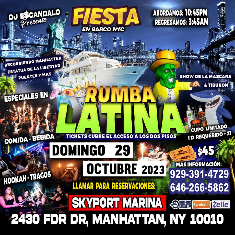 Buy tickets for FIESTA EN BARCO + RADIO DJS + MUSICA URBANA + MUSICA MEXICANA + 2 PISOS DE MUSICA VARIADA FIESTA EN BARCO + RADIO DJS + MUSICA URBANA + MUSICA MEXICANA + 2 PISOS DE MUSICA VARIADA
