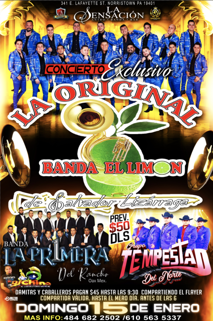 La Original Banda El Limon Tickets - BoletosExpress