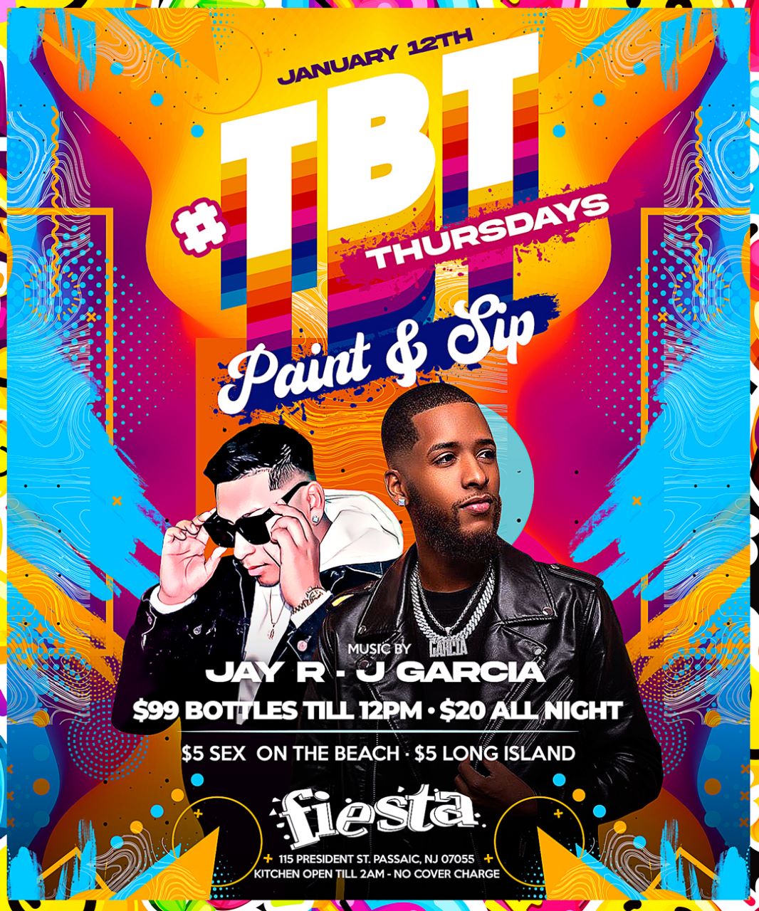 Buy tickets for TBT THURSDAYS PAINT & SIP, MUSIC BY: JAY R * J GARCIA TBT THURSDAYS PAINT & SIP, MUSIC BY: JAY R * J GARCIA