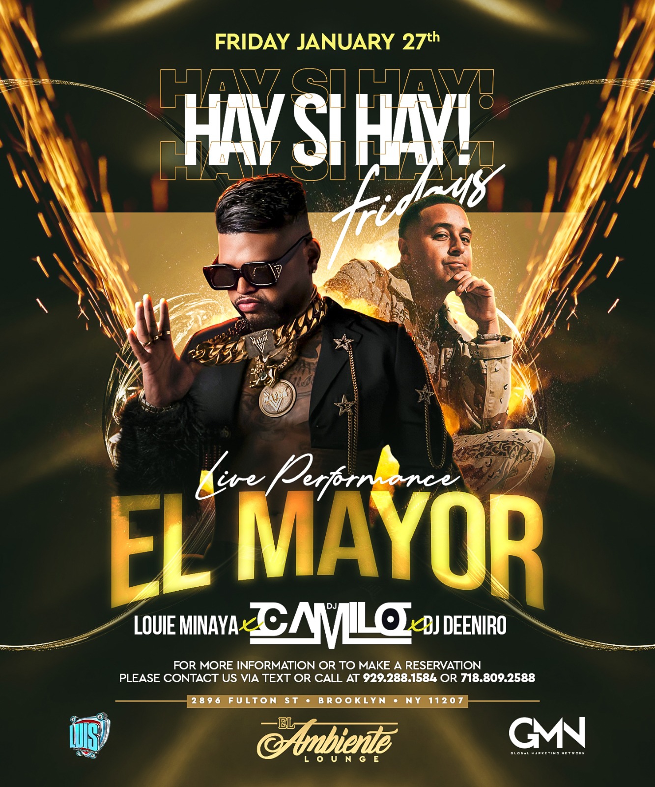 Buy tickets for El Mayor & Dj Camilo Live at El Ambiente Brooklyn El Mayor & Dj Camilo Live at El Ambiente Brooklyn