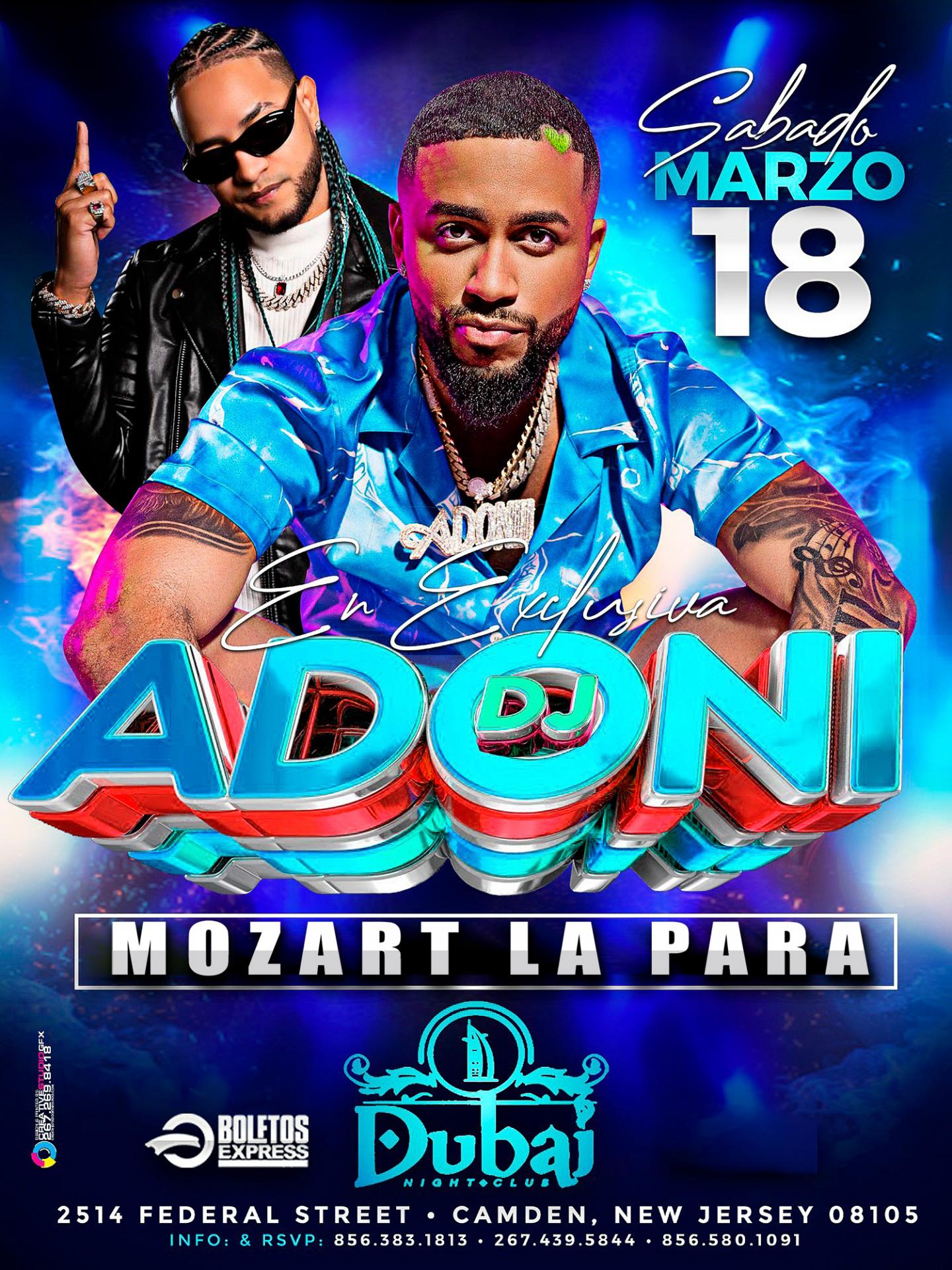 Buy tickets for DJ ADONI | MOZART LA PARA DJ ADONI | MOZART LA PARA