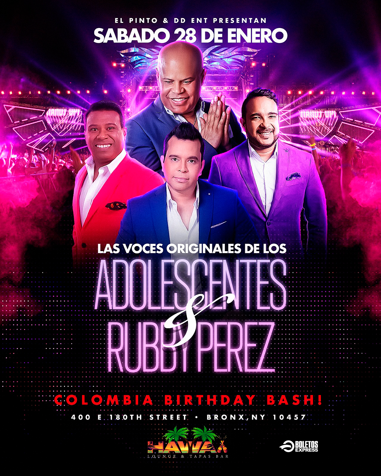 Buy tickets for LAS VOCES ORIGINALES DE LOS ADOLESCENTES & RUBBY PEREZ LAS VOCES ORIGINALES DE LOS ADOLESCENTES & RUBBY PEREZ
