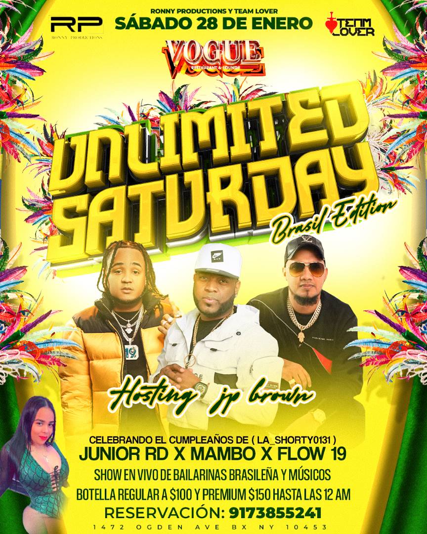 Buy tickets for Unlimited Saturday Brasil edition Unlimited Saturday Brasil edition