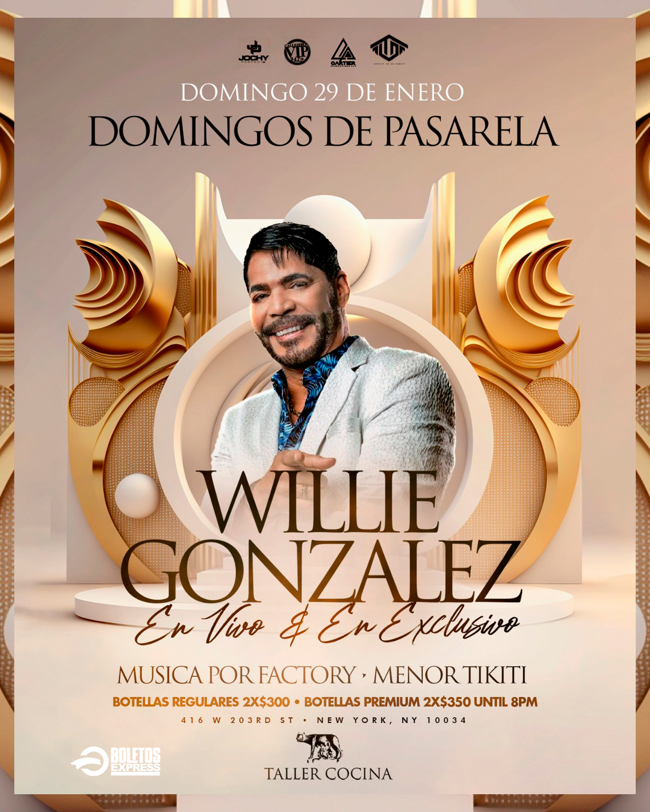 Buy tickets for WILLIE GONZALEZ WILLIE GONZALEZ