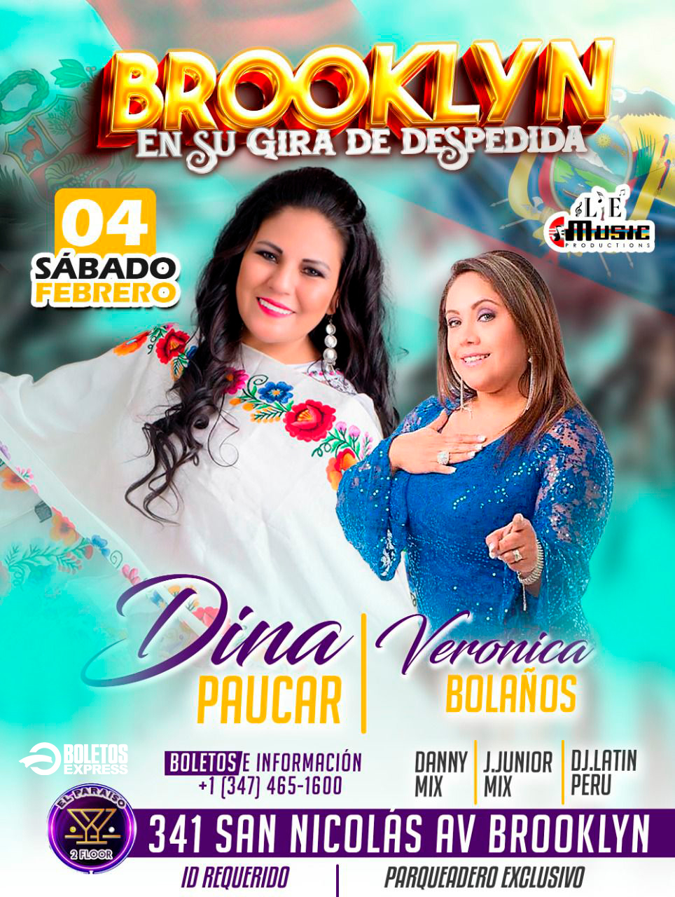 Buy tickets for DINA PAUCAR | VERONICA BOLAÑOS DINA PAUCAR | VERONICA BOLAÑOS