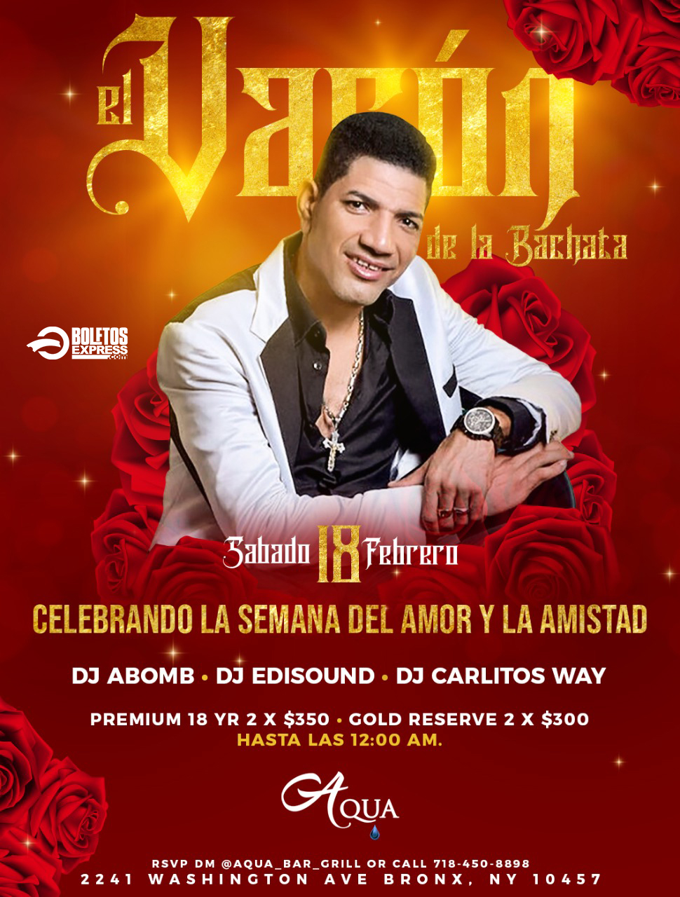 Buy tickets for EL VARON DE LA BACHATA EL VARON DE LA BACHATA