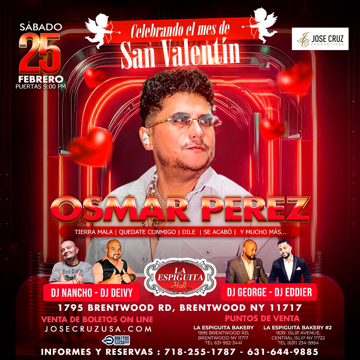 02-25-2023 CELEBRANDO EL MES DE SAN VALENTIN, OSMAR PEREZ EN LONG ISLAND NY JCP