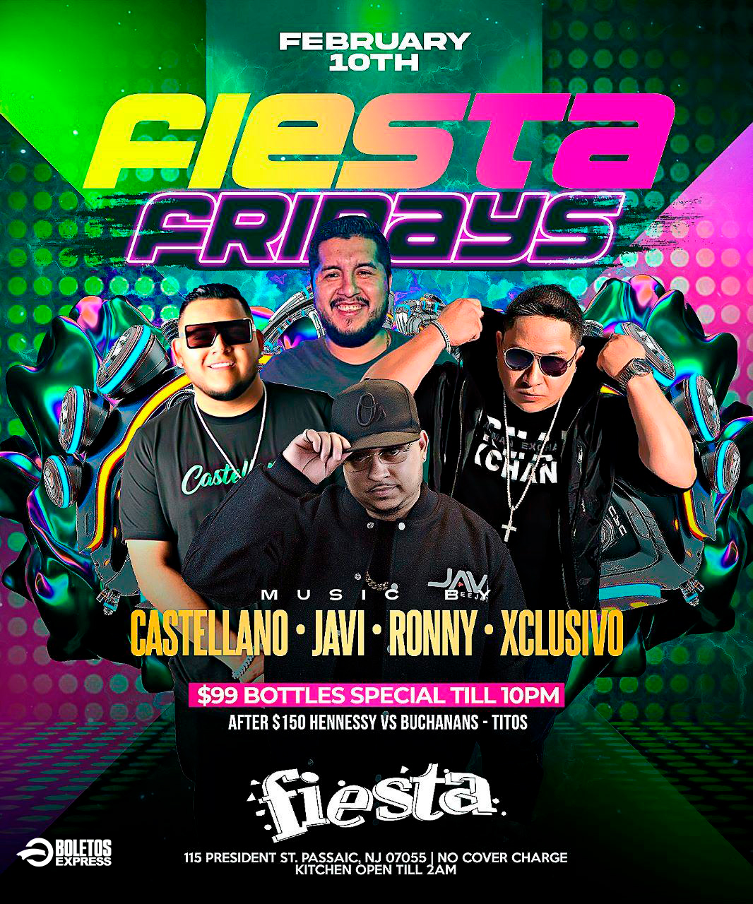 DJ CASTELLANO, DJ JAVE ,RONNY , XCLUSIVO