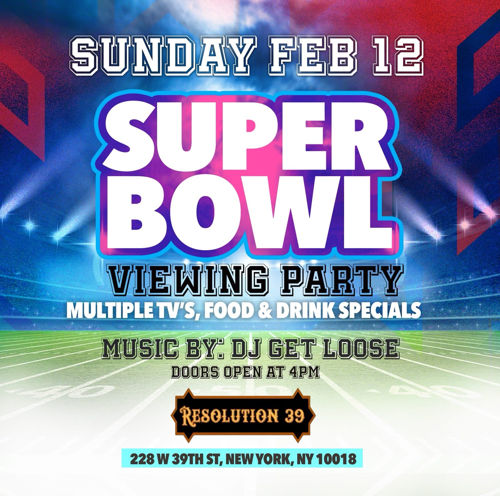 SUPERBOWL VIEWING PARTY Tickets BoletosExpress
