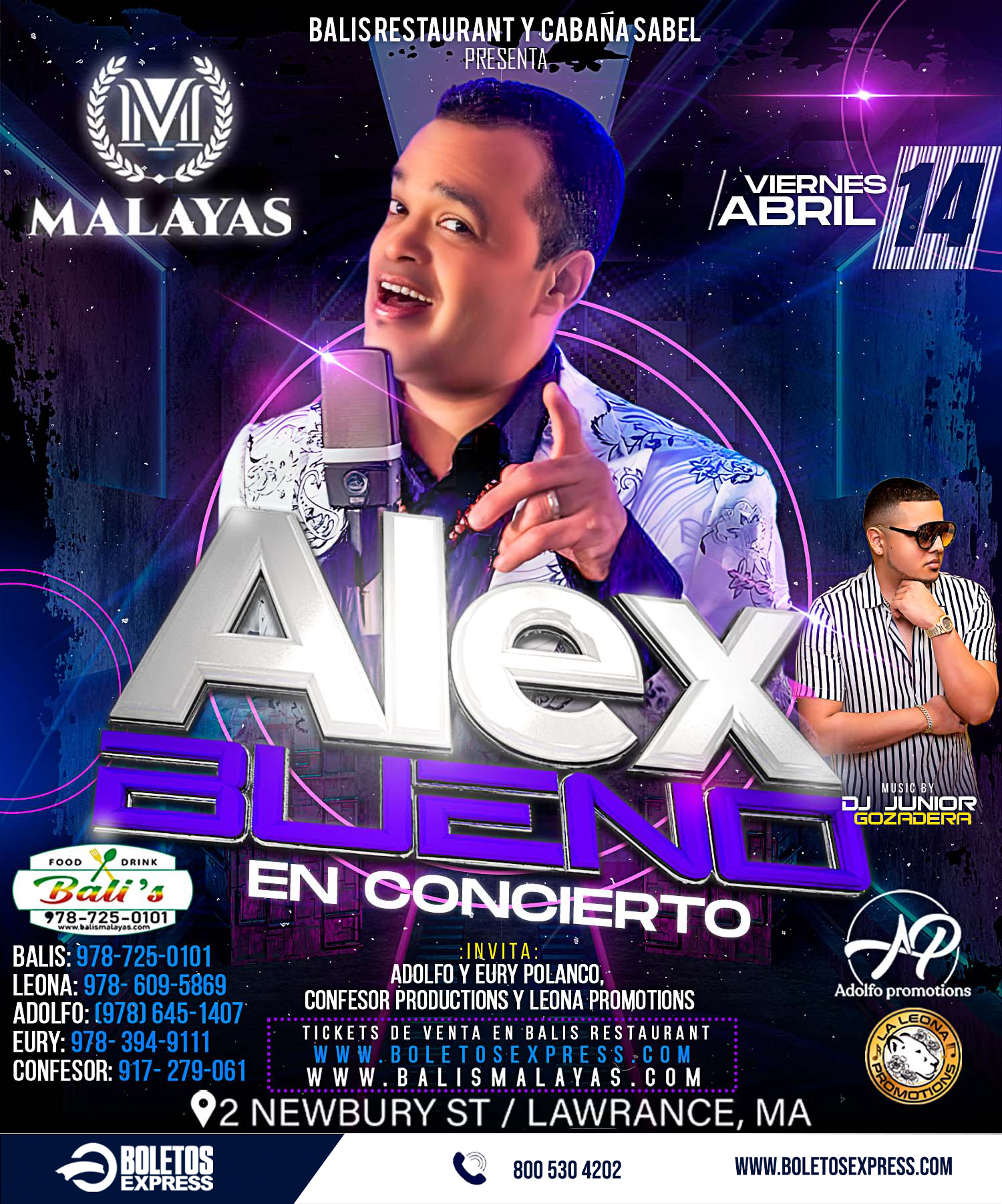 Buy tickets for ALEX BUENO ALEX BUENO