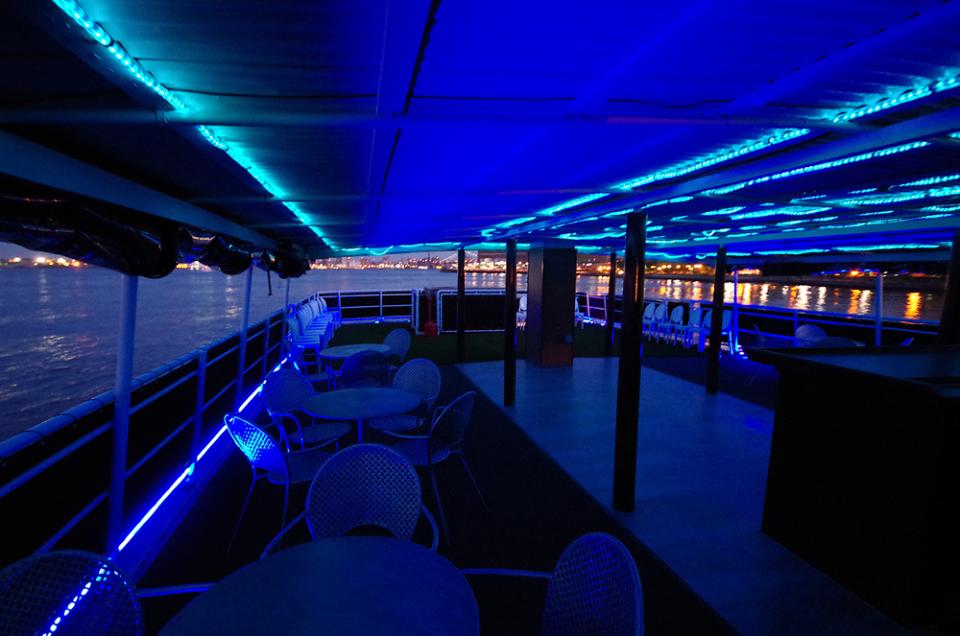 Latin Vibes Cabana Yacht NYC Party Cruise Saturday Sunset Skyport Marina